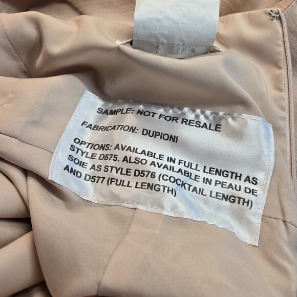 Alfred Sung Dress sz 14 Pearl Pink D574 Cocktail Bridesmaid Shimmer Sample Dress - Picture 11 of 16